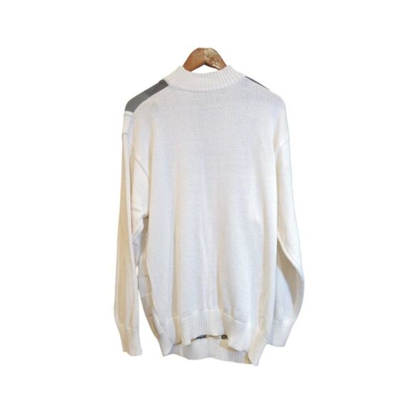 Vintage Syllables System Textured Quilted Sweater Men XL- 80s 90s - Picture 3 of 7